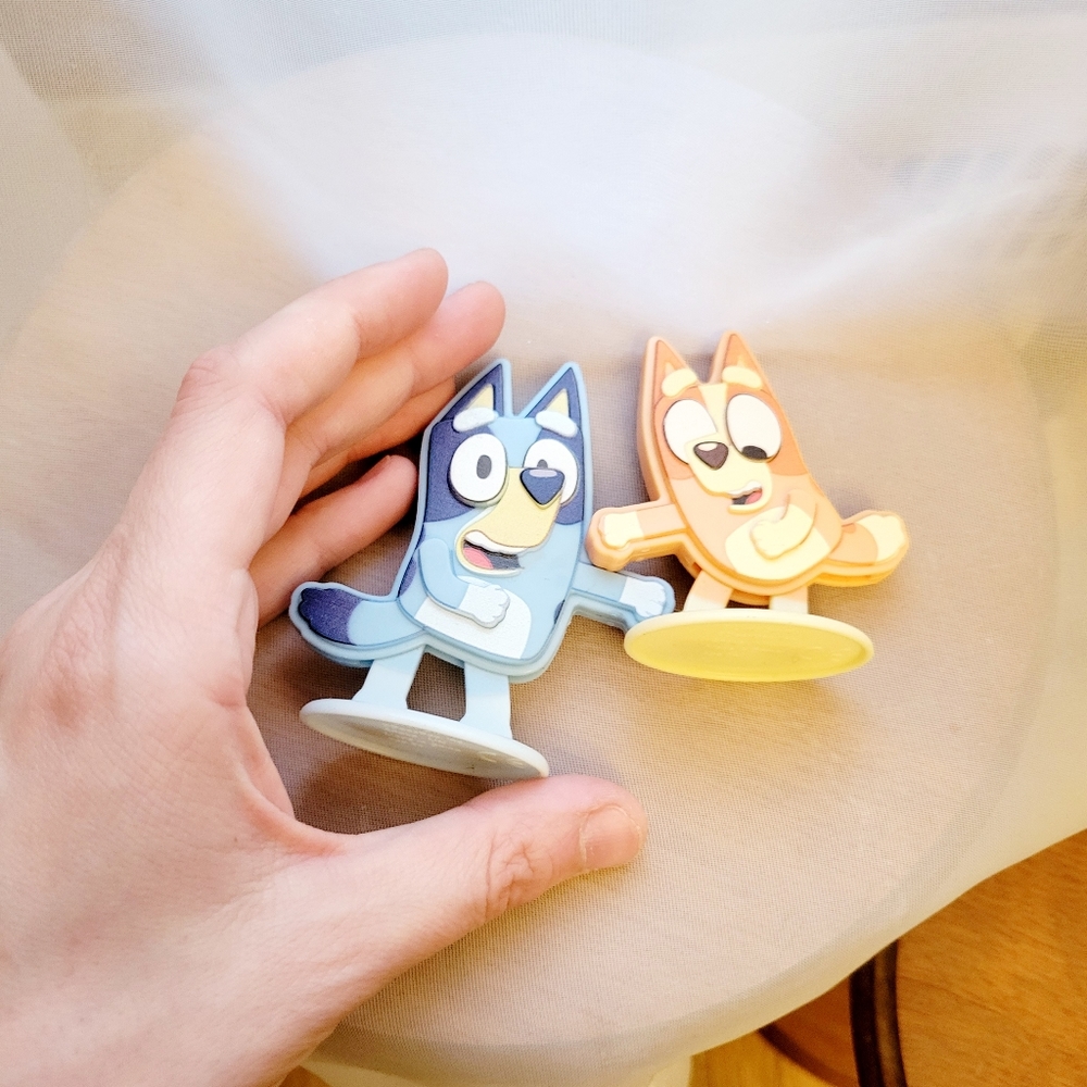 Bluey & Bingo Dancing Cake Topper DecoSet
